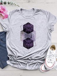 Women's T Shirts Fashion O-neck Tee Top Short Sleeve Graphic T-shirt Women Abstract Lovely Style 90s Summer Clothes Clothing Print Shirt