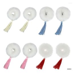 Hair Accessories Rope FauxFur Scrunchie Elastic Plush Ring Ponytail Holder