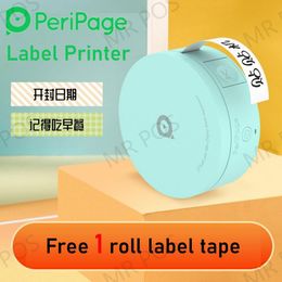 Printers PeriPage L1 Printer Mini Pocket Label Maker Sticker Inkless Portable Thermal Wireless Label Printer Bluetoothcompatible