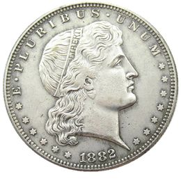 USA 1882 Shield Earring Dollar Patterns Silver Plated Copy Coin
