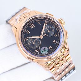 Chronograph Watch 7750 Timing Automatic Movement Watches 42mm Sapphire Women Wristwatch 904L Stainless Steel Montre de Luxe