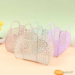 Basket Mini Plastic Toys Storage Basket Portable Laundry Basket Hollow Food Fruit Storage Hanging Kitchen Fruit Organizer