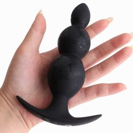 Sex Toy Massager 3 Sizes Anal Plug Silicone Butt Beads Massage Clitoris Dildo Fetish Couple Flirting Adult Games Erotic Sm Toys