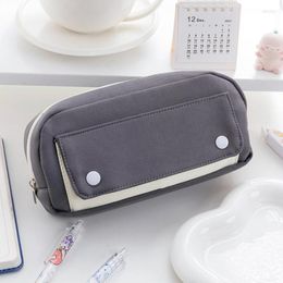 Simple Pencil Case Kawaii Stationery Pencils Estuches Large Capacity Skalem Kutusu School Supplies Cases For Girls