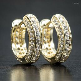 Hoop Earrings WUKALO Silver Colour For Women Micro Paved CZ Stone Party Versatile Statement Jewellery