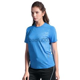 Women's T-Shirt Running Tee Women Quick Dry Fitness Training Top Sports Mesh Print Short Sleeves Lady O Neck Work Blouse Outdoor T Shirts J2305