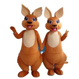 Lovely Kangaroo Mascot Costume Custom Made Mascot Fancy Dress Costumes Animal Costume Party Attractive Suit Plan Birthday Costume for adults Carnival costume