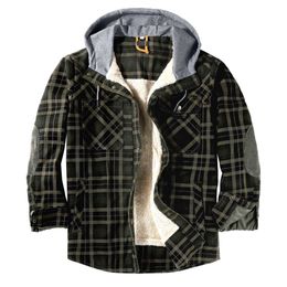 Custom Plaid cotton oversize warm for men casual shirts sports winter jacket ZNJT WC9N