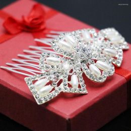 Hair Clips 2023 Wedding Crystal High-quality Hairpin Fashion Pearl Diamante Comb For Women Headwear Jewelry Accessories