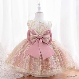Girl's Dresses Girls Dress Tulle Fluffy Children Gowns Princess Kids Birthday Party Baby Toddler Dresses with Big