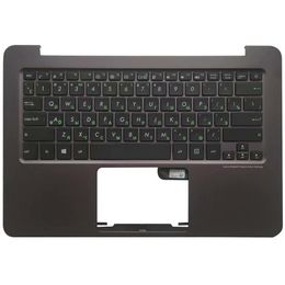 Frames New Russian Keyboard For ASUS Zenbook UX305 UX305LA UX305UA UX305CA With Brown Palmrest Upper Cover