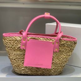 Straw Shopping Bags Basket Tote Bags Designer Weave Totes Bag Women Summer Beach Bags Handbag Crossbody Shoulder Bags Purse Large Capacity Crochet Beach Totes Pouch