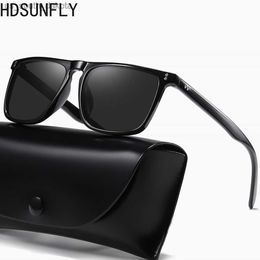 Sunglasses HD Polarised Sunglasses Men Women Vintage Brand Designer Rays Rivet Sun Glasses Fashion Mirror Sunglasses Goggle Uv400 L230523