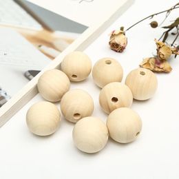 Chokers 500g/lot 650mm Natural Wooden Beads for Jewelry Making Accessories Round Loose Spacer Beads Wood Pearl Ball Charms Diy Bracelet