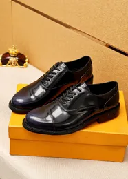 2023 Mens Dress Shoes Party Wedding Brogue Oxford Shoes Men Genuine Leather Suit Business Formal Brand Designer Platform Flats Size 38-45