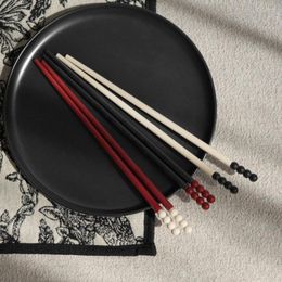 Chopsticks 4Pcs Noodles Durable Good Looking Sturdy Kitchen Utensil Tableware Chinese