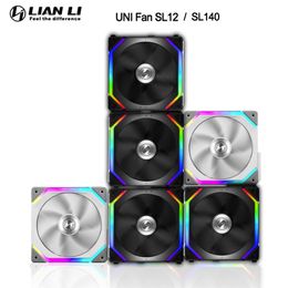 Cooling LIAN LI UNI FAN SL120 140 ARGB Cableless Modular Fan Kit Case RGB Fan PWM Daisy Chain Clutterfree Cooling Lconnect UNI Hub