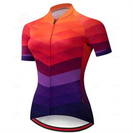 Cycling Shirts Tops Racing Top MTB Jersey Bicycle Downhill Breathable Quick Dry Reflective Shirt Short Sleeve Team Tricota Mountain Bike P230530