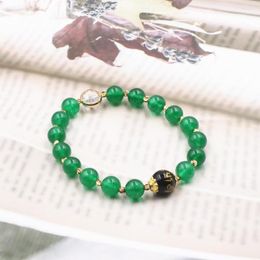 Charm Bracelets Stretch Bracelet Bangle Natural Stone Fashion Women Jewelry Green Malaysia Crystal Bead Strand Wrap Gift 7.5" B308