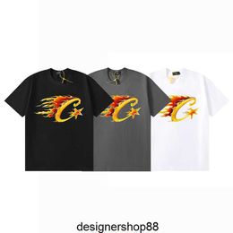 Men's T-shirts Flame-c-starz Fashion Flame Cc Loose Teenage Couple Short Sleeve Underlay