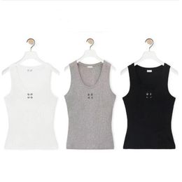 Women Knits Top Tee Solid White And Black Tank Tops Women Fashion Designer Vest Sleeveless Shirts Tops Blouse Women New Summer