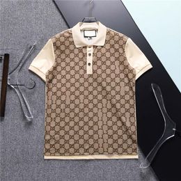2023 New Hot Mens Brand Clothes Luxury Designer Polo Shirts Men's Casual Polo Fashion Snake Bee Print Embroidery T Shirt High Street Mens Polos