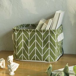 Basket Storage Box Foldable Desktop Underwear Cosmetic Basket Stationery Container