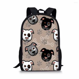 School Bags Cute Boxer Dog Print Bookbag Designer Kids Backpack Children Bag For Teenager Girls Boys Child Student Book Rucksack