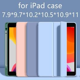 Case Case For ipad Air 5 Air 4 10.9 2020 Pro 11 10.5 Air 9.7 2018 Mini Smart Cover With Pencil Holder iPad 9 10.2 7th 8th generation