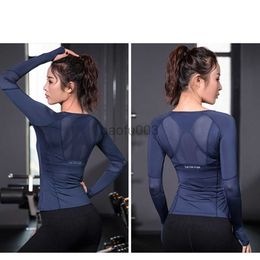 Women's T-Shirt Women's Sports Wear For Fitness Women Jersey Seamless Long Sleeve Gym Woman Sport Shirt Top Female Workout Tops T-shirt J2305