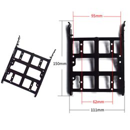 Adapters Plastic HDD SSD Mounting Adapter Bracket for 2.5 inch/3.5 inch PC Hard Drive Enclosure Tray Holder Dual Desktop Internal Adapter