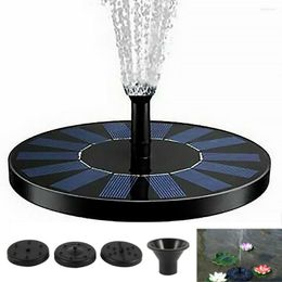 Garden Decorations Mini Solar Powered Fountain Pool Pond Panel Floating Decoration Water Pump Drop