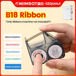 Printers Niimbot B18 Ribbon White Black Red Blue Green for PET Papers B18 Label Printer Machine keep 810 Years