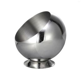 Bowls Stainless Steel Slanted Mouth Bowl Inclined Opening Stable Base Storage For Weddings Receptions Buffets Festive Meals