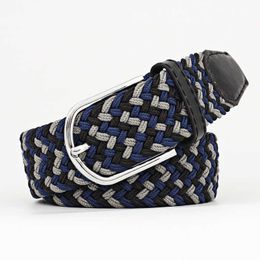 Golf Top Leather Men's Canvas Elastic Woven Wide Design Belt G230529