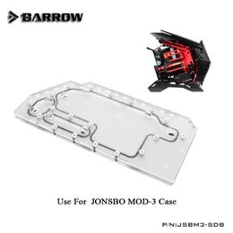 Cooling Barrow Acrylic Board as Water Channel use for JONSBO MOD3 Computer Case for Both CPU GPU Block RGB 5V 3PIN Waterway JSBM3SDB