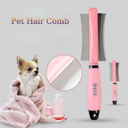 Housebreaking Pet Hair Comb for Cat Dog Hair Remover Doublesided Easy Deshedding Brush for Long Small Hair Dog for Cat Grooming Tool