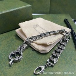 designer jewelry bracelet necklace ring Ancient twist bracelet made old engraving couple pattern Bracelet tide card men women