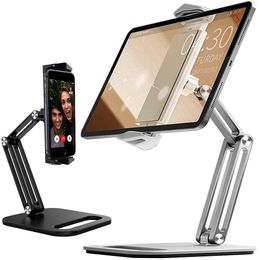 Stands Aluminium Alloy Tablet Stands Phone Holder Stand Smartphone Support Tablet Desk Portable Metal Cell Phone Holder for iPad iPhone