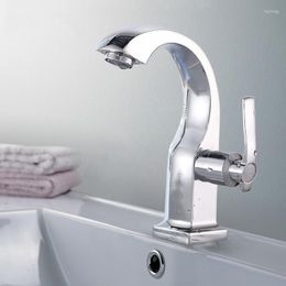 Bathroom Sink Faucets Basin Faucet Deck Mounted Single Hole Bath Cold Water Tap Quickly Open Type Wash Kitchen Vanity