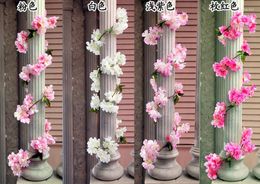 Decorative Flowers 2pcs 1.8 Meters Artificial Silk Skura Ivy Garland Vine Greenery For Wedding Party Home Restaurant Venue Decoration