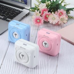 Printers Peripage Mini Portable Photo Printer Bluetooth Mobile Pocket Thermal Printer Record Sticker Label Printer Hungul For Smart Phone