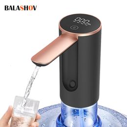 Water Pumps Smart Water Bottle Pump Household USB Electric Foldable Barreled Water Suction Device Desktop Mineral Water Pump Water Dispenser 230530