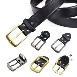 Belts 2.5/3.5/4cm Zinc Alloy Belt Buckle Accessories Fashion Head Men Women Exquisite Genuine Leather Waistband Supplies