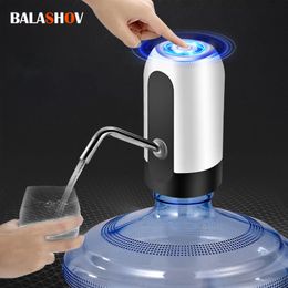 Water Pumps Water Bottle Pump USB Charging Electric Water Dispenser Pump Automatic Bottle Water Pump Auto Switch Drinking Dispenser Foy Home 230530