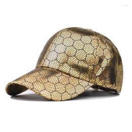 Ball Caps Baseball Cap Snapback Hat Golden Football Pattern Sun Silver Supplies Fan PropsHip Hop Fitted