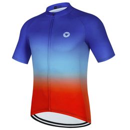 Cycling Shirts Tops Bicycle jacket wearing comfortable absorbing road bikes top tier sportswear men's short sleeves P230530