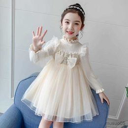 Girl's Dresses Spring Autumn Baby Girls Sweater Dress Children Fashion Party Dress Kids Infant Clothes with Big