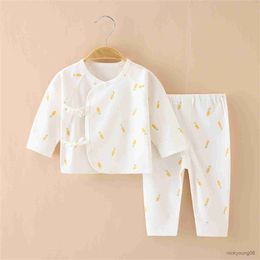 Clothing Sets Infant Newborn Romper Baby Boys Girls Cotton Sleepwear Animals Blouse Tops Pant Trouser Outfits Set Kids Clothes