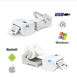 Printers Thermal Barcode Label printers ePacket mini printer USB Bluetooth Printer Print width 40110mm Electronic Surface Single